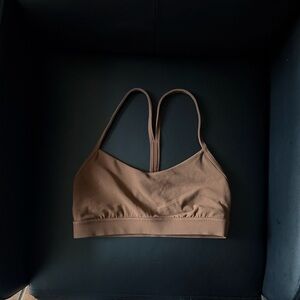 Lululemon Flow Y Chocolate Brown Sports Bra Size 6